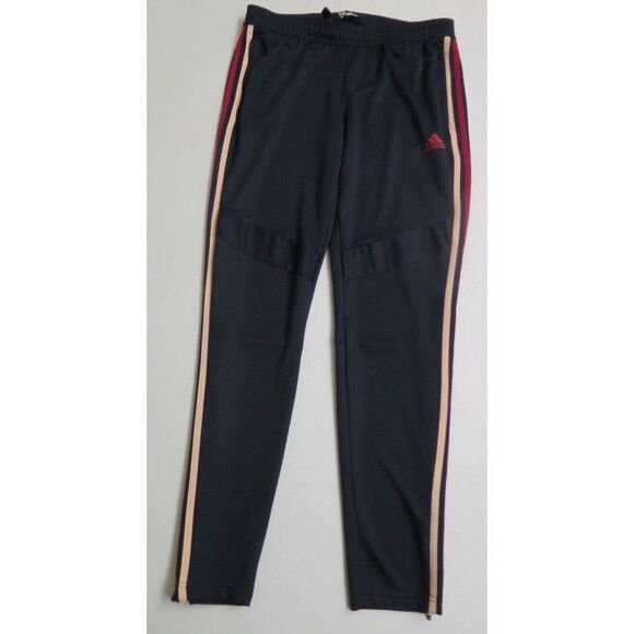 adidas Women's Sz M Navy 3 Striped Climacool Tiro Soccer Track Pants - Picture 1 of 11